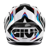 GIVI 50.8 MACH1 BEYAZ-SİYAH-KIRMIZI KASK - 10