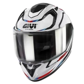 GIVI 50.8 MACH1 BEYAZ-SİYAH-KIRMIZI KASK - 8