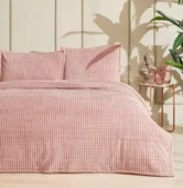 Özdilek Modern Line Tek Kişilik Battaniye Seti (150x220)-Piramit Pudra thumbnail 2