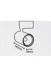 Maxled - Ray Spot Siyah Kasa 15w 4000k MX-3084 thumbnail 4