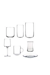 Paşabahçe iconic 38 parça kadeh su meşrubat bardağı çeyiz seti takımı thumbnail 1