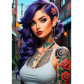 Güzel Kadınlar Tattoo Boyama Kitap Seti (3 Kitap) - 2