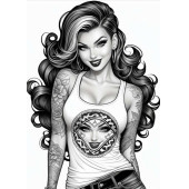 Güzel Kadınlar Tattoo Boyama Kitap Seti (3 Kitap) - 6