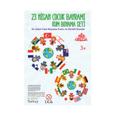 23 Nisan Ulusal Egemenlik ve Çocuk Bayramı Kum Boyama Okul Seti-Red Castle 23NSN - 6