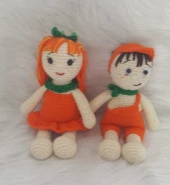 Şeker Porti Kardeşler Takımı Amigurumi Organik Oyuncak - 2