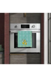 Retro Limon Desenli Fırın Örtüsü - 1