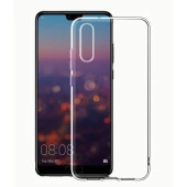 Huawei P20 Kılıf Zore Şeffaf Süper Silikon Kapak - 1