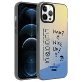 Apple iPhone 12 Pro Max Kılıf Desenli Zore Dragon Sert Kapak - 1