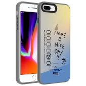 Apple iPhone 7 Plus Kılıf Desenli Zore Dragon Sert Kapak - 1