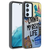 Samsung Galaxy A54 Kılıf Desenli Zore Dragon Sert Kapak - 2