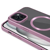 Apple iPhone 15 Plus Kılıf Mat Tasarımlı Magsafe Wireless Şarj Özellikli Zore Mat Setro Kapak thumbnail 4