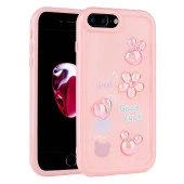 Apple iPhone 7 Plus Kılıf Kabartma Figürlü Parlak Zore Toys Silikon Kapak - 2