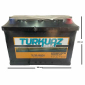 Turkuaz 12 V 75 Ah 600 A Akü - 2
