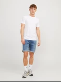 JACK JONES Rick Model Likralı Erkek Kot Şort 12250168 - 5