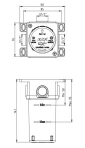 ECA Luna Ankastre Duş Bataryası Sıva Altı Grubu Altın Renkli 102866102 thumbnail 2