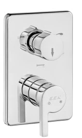 ECA İcon Ankastre Banyo Bataryası Sıva Üstü 3 Yollu 102167331H-K thumbnail 1