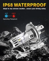 Fahren H4 New Forenner 120W 22000 Lümen 6500K Mini Boy LED Ampül - 7