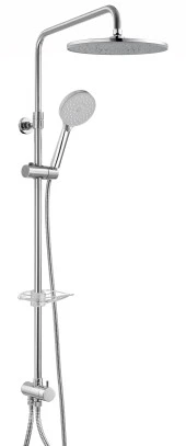 ECA Dalia Plus Teleskobik Kolonlu Banyo Tepe Duş Seti Yuvarlak Takım 102158040 - 1