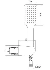 ECA Tiera Mafsallı Duş Seti Banyo Üst Takımı Altın Renkli 102817383 - 2