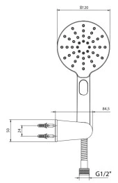 ECA Purity Plus Mafsallı Duş Seti Banyo Üst Takımı Mat Siyah 102117401C1 - 2
