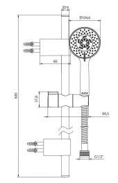 ECA Logica Plus Banyo Hareketli Sürgülü Duş Seti Üst Takımı 102146094 - 2