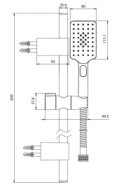 ECA Tiera Plus Banyo Hareketli Sürgülü Duş Seti Üst Takımı 102146092 - 2