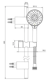 ECA Dalia Banyo Hareketli Sürgülü Duş Seti Üst Takımı 102146091 - 2