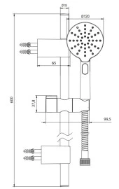 ECA Purity Plus Banyo Hareketli Sürgülü Duş Seti Üst Takımı Mat Siyah 102146093C1 - 1