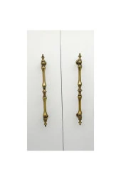 Şehzade Antik Sarı Mobilya Dolap Mutfak Çekmece Kulpu 128 Mm ( 12.8 Cm ) 5 Adet thumbnail 3