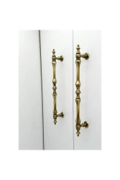 Şehzade Antik Sarı Mobilya Dolap Mutfak Çekmece Kulpu 128 Mm ( 12.8 Cm ) 5 Adet thumbnail 4