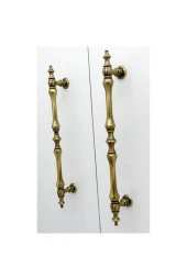 Şehzade Antik Sarı Mobilya Dolap Mutfak Çekmece Kulpu 224 Mm ( 22,4 Cm ) 2 Adet thumbnail 5