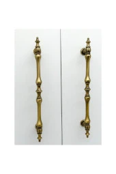 Şehzade Antik Sarı Mobilya Dolap Mutfak Çekmece Kulpu 224 Mm ( 22,4 Cm ) 2 Adet thumbnail 6