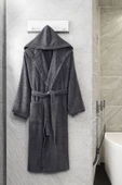 Kapüşonlu Unisex Banyo Bornozu %100 Soft Pamuklu - 9