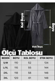 Kapüşonlu Unisex Banyo Bornozu %100 Soft Pamuklu - 8