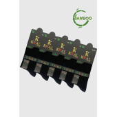 Bambu Erkek Soket Düz Uzun Çorap Klasik Yazlık Dikişsiz 5'li Premium Set - 4