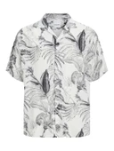 JACK JONES Erkek Kısa Kollu Çiçek Desenli Gömlek 12249210 - 7