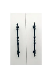 Şehzade Mat Siyah Mobilya Dolap Mutfak Çekmece Kulpu 224 Mm ( 22.4 Cm ) 5 Adet - 2