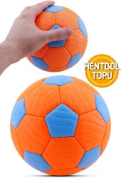 Hentbol Topu Renkli Soft Katman Çocuk Mini Futbol Topu No:1 İç Mekan Minik Top - 1