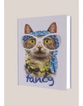 Deffter Fancy Çizgili 96 Yaprak Sert Kapak Defter - 1