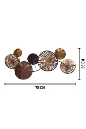 Muyika Design Leandro Metal Tablo Ev Ofis Bakır 79x35 Tbl-m thumbnail 5