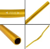 Wake Alüminyum 31.8 780 mm Riser Mtb Gidon Bisiklet Gidonu Gold - 2