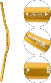 Wake Alüminyum 31.8 780 mm Riser Mtb Gidon Bisiklet Gidonu Gold - 4