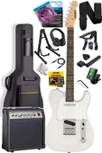 Midex TLX-50WH-30AMP Tele Kasa Gül Klavye 2 Single-Coil 30W Amfili Elektro Gitar - 1