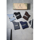 Bambu Erkek Çorap Klasik Soket Düz Uzun Yazlık Dikişsiz 5'li Kutulu Premium Set - 2