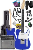 Midex TLX-50BL-50AMP Tele Kasa Maple Klavye 2 Single-Coil 50W Amfili Elektro Gitar thumbnail 3