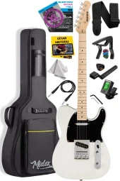 Midex TLX-50CR Tele Kasa Maple Klavye 2 Single-Coil Manyetik Elektro Gitar - 1