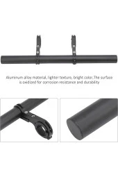 Bisiklet Gidon Aksesuar Uzatma Aparatı 30 Cm Genişletici Çubuğu Işık KM Far Tutucu thumbnail 7