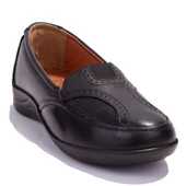 Polaris 105072 Siyah Ortopedik Günlük Kadın Deri Ayakkabı - 1