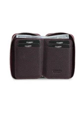 Guard Fermuarlı Bordo Deri Mini Cüzdan thumbnail 3