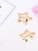 5'li Yıldızlı Sarı Çıtçıt Toka Gold Renk Metal Yıldız Toka 3 cm - 3